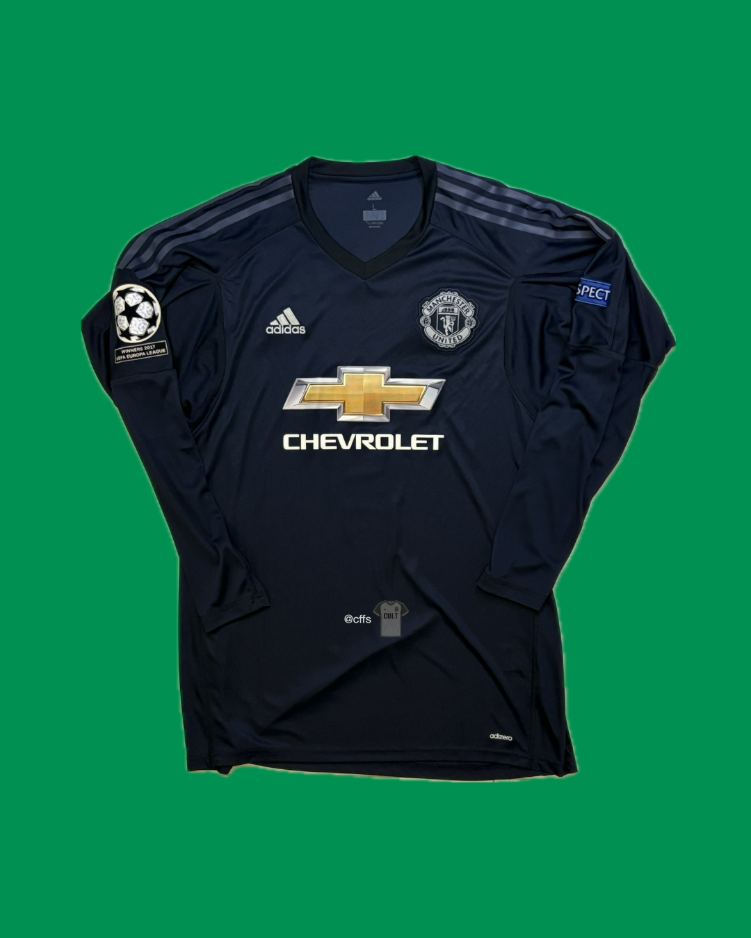 Manchester United 2017/18 Adidas with David De Gea 1 (BNWT) Nameset