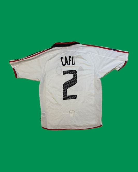 AC Milan 2003/04 Adidas with Cafu 2 Nameset Football Jersey - Cult Fave Football Shirts