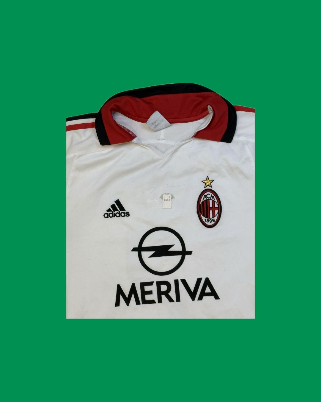 AC Milan 2003/04 Adidas with Cafu 2 Nameset Football Jersey