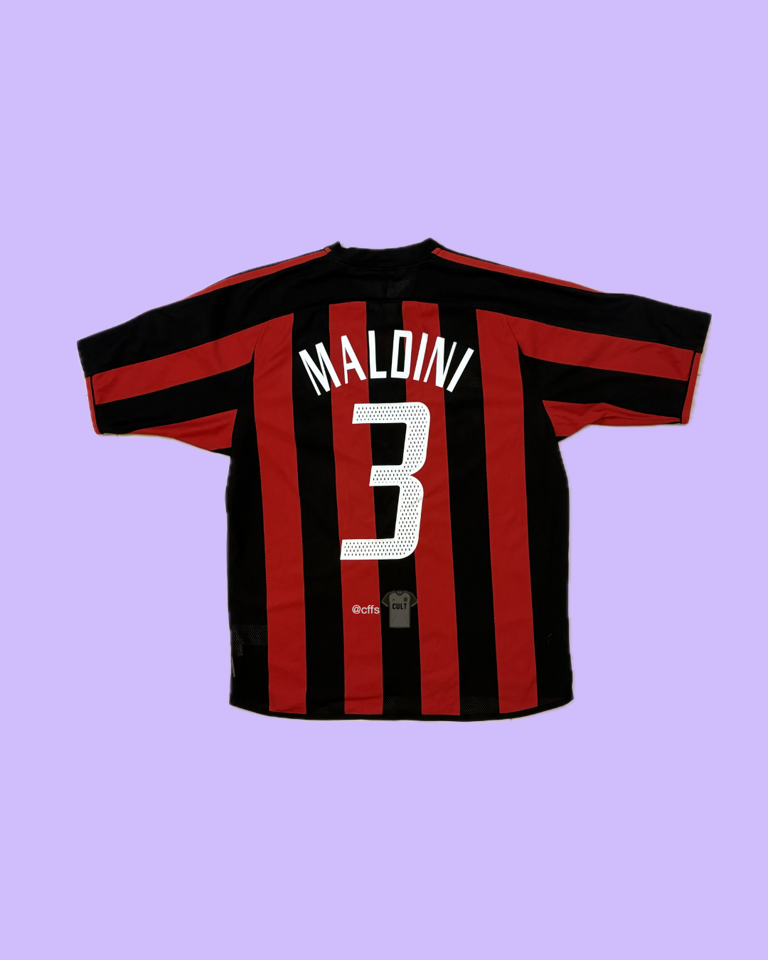 AC Milan 2003/04 Adidas with Paolo Maldini 3 Nameset