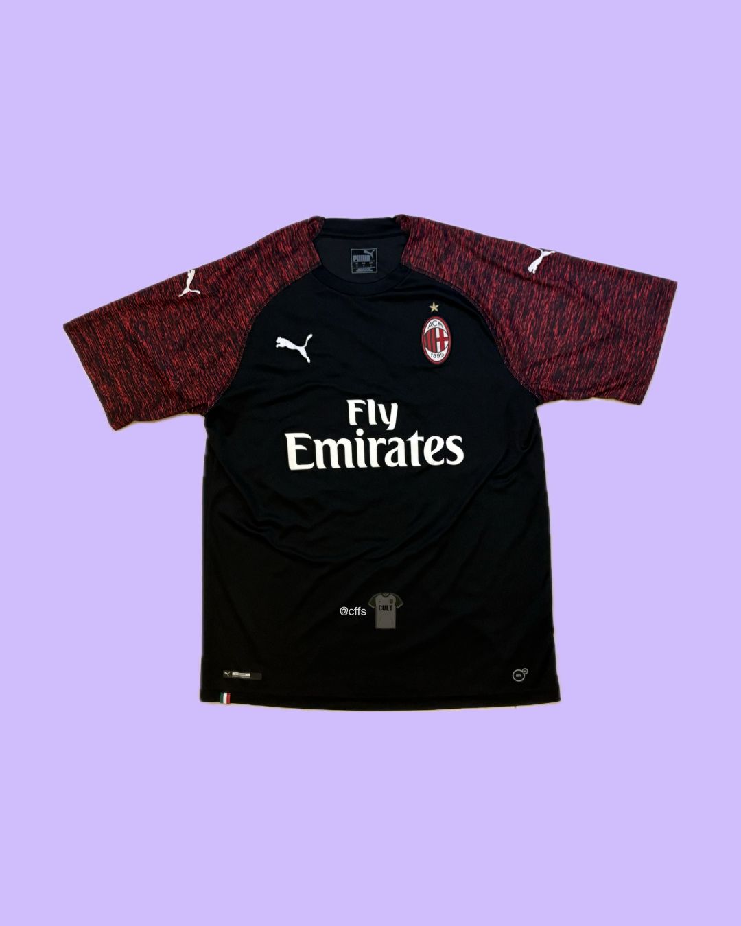 AC Milan 2018/19 Puma with Alessio Romagnoli 13 Nameset Football Jersey