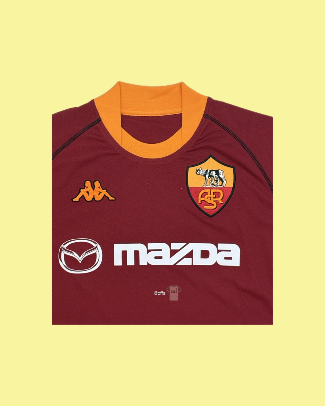 AS Roma 2002/03 Kappa with Francesco Totti 10 (BNWT) Nameset Football Jersey - Cult Fave Football Shirts