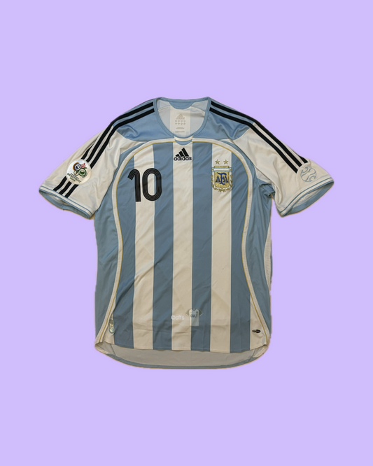 Argentina 2006 Adidas with Juan Roman Riquelme Nameset - Cult Fave Football Shirts