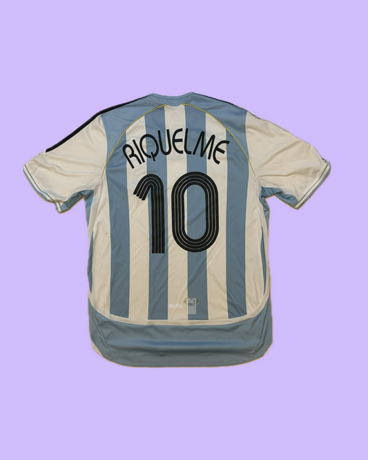 Argentina 2006 Adidas with Juan Roman Riquelme Nameset - Cult Fave Football Shirts
