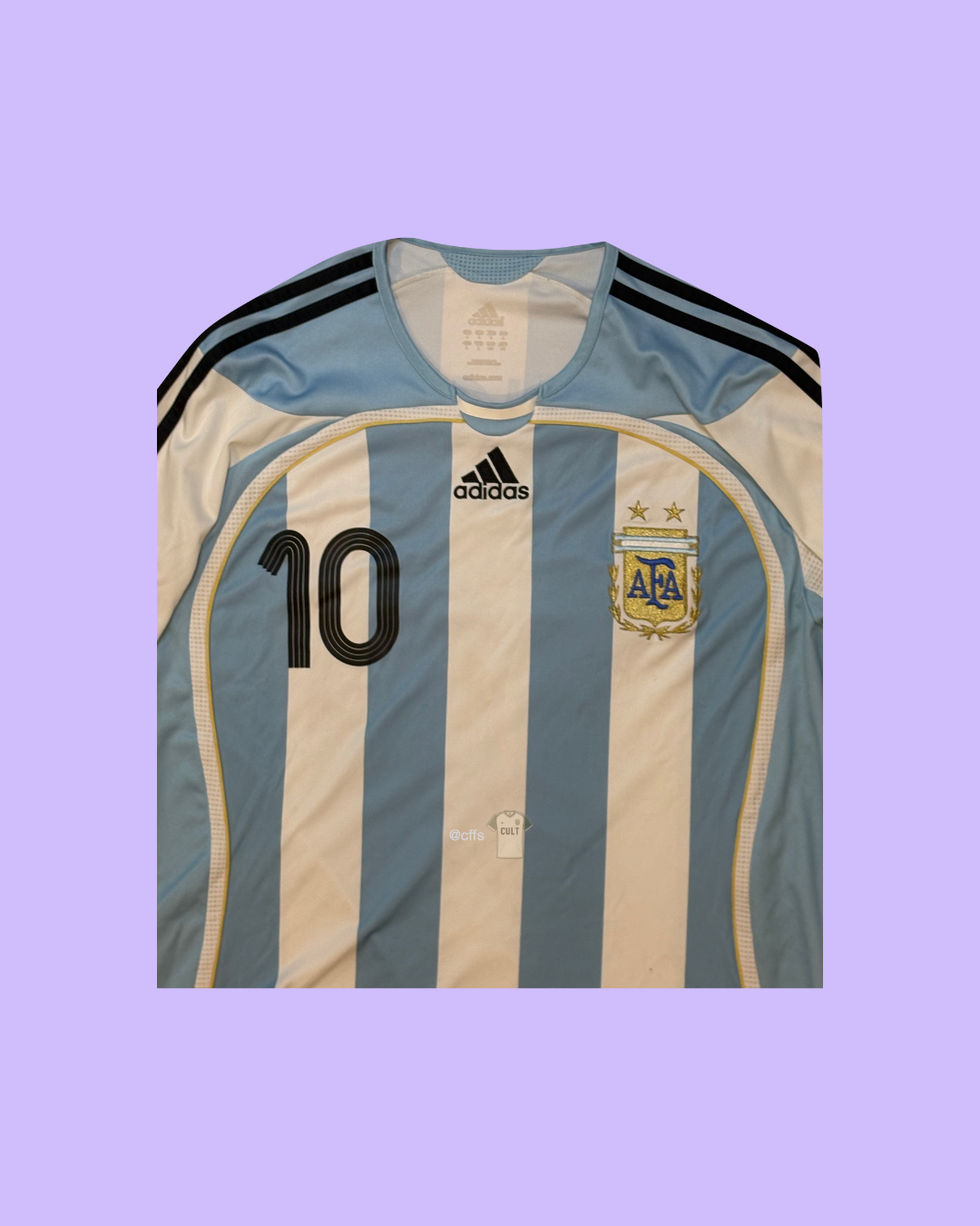Argentina 2006 Adidas with Juan Roman Riquelme Nameset