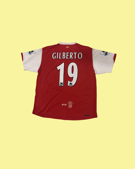 Arsenal 2006/07 Nike with Gilberto Silva 19 Nameset Football Jersey
