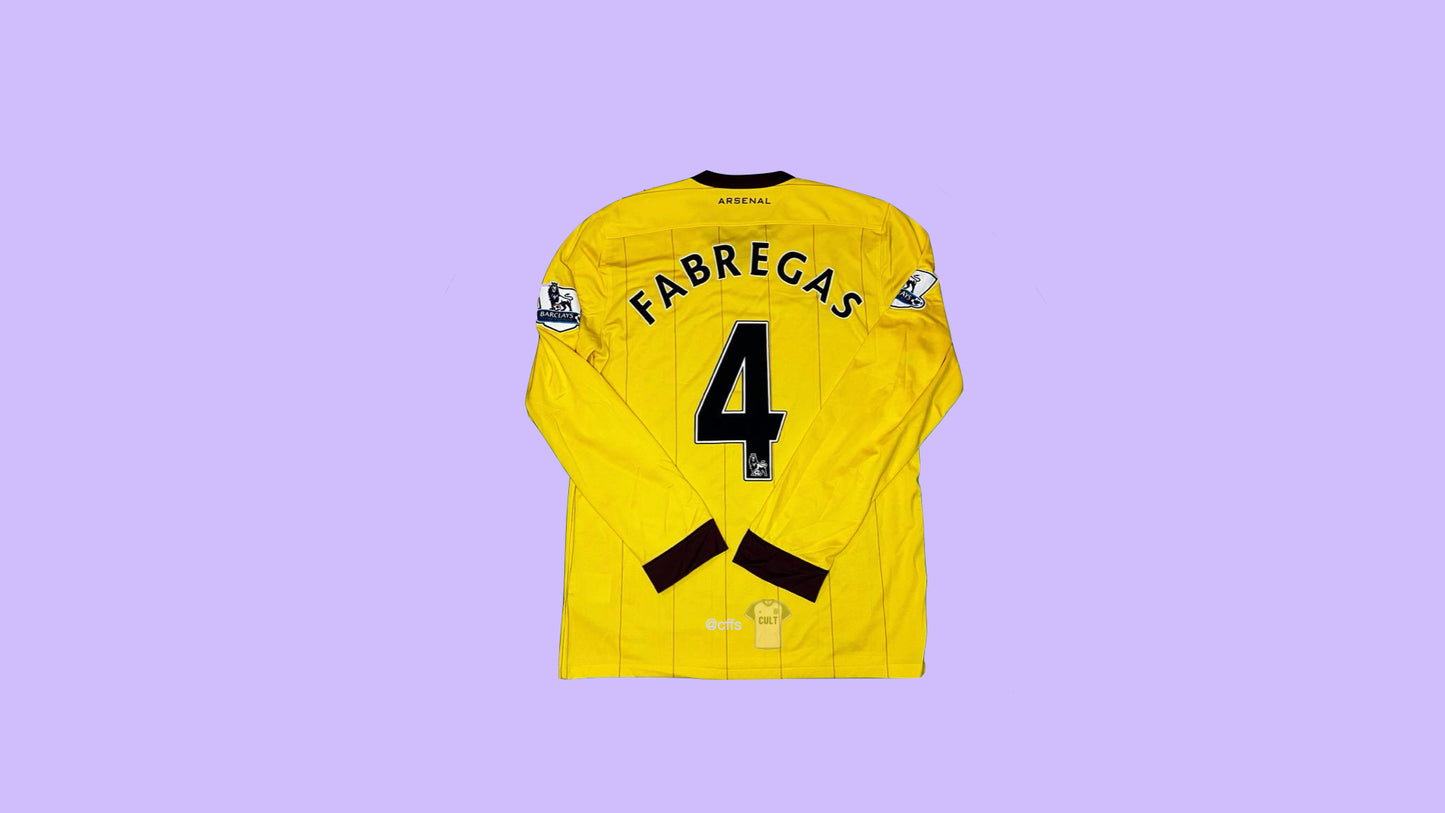 Arsenal 2010/11 Nike with Cesc Fàbregas 4 Nameset Vintage Football Jersey
