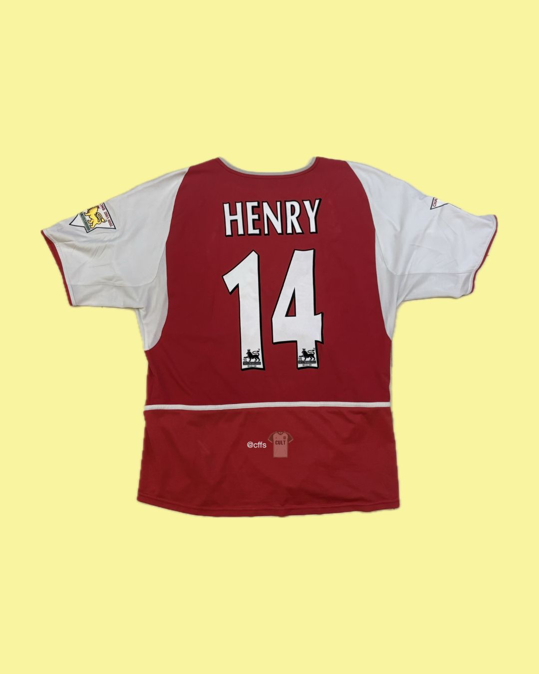 Arsenal 2002/04 Nike with Thierry Henry 14 Nameset