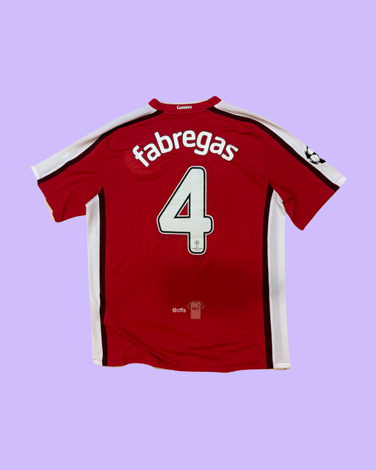 Arsenal FC 2008/10 Nike with Cesc Fabregas Nameset Football Jersey