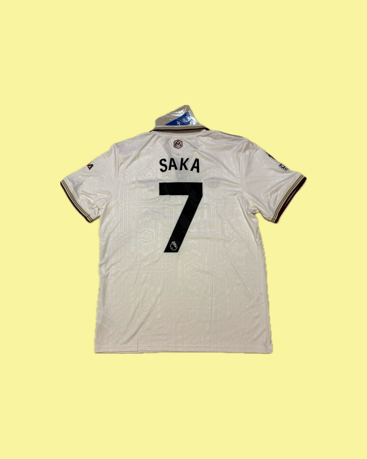 Arsenal FC 2025/26 Adidas with Bukayo Saka 7 Nameset Football Jersey