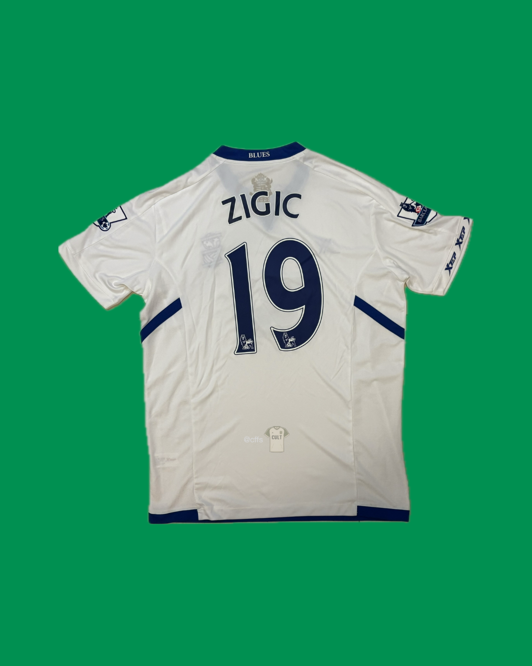 Birmingham City 2010/11 Xtep with Nikola Žigić 19 Nameset Football Jersey