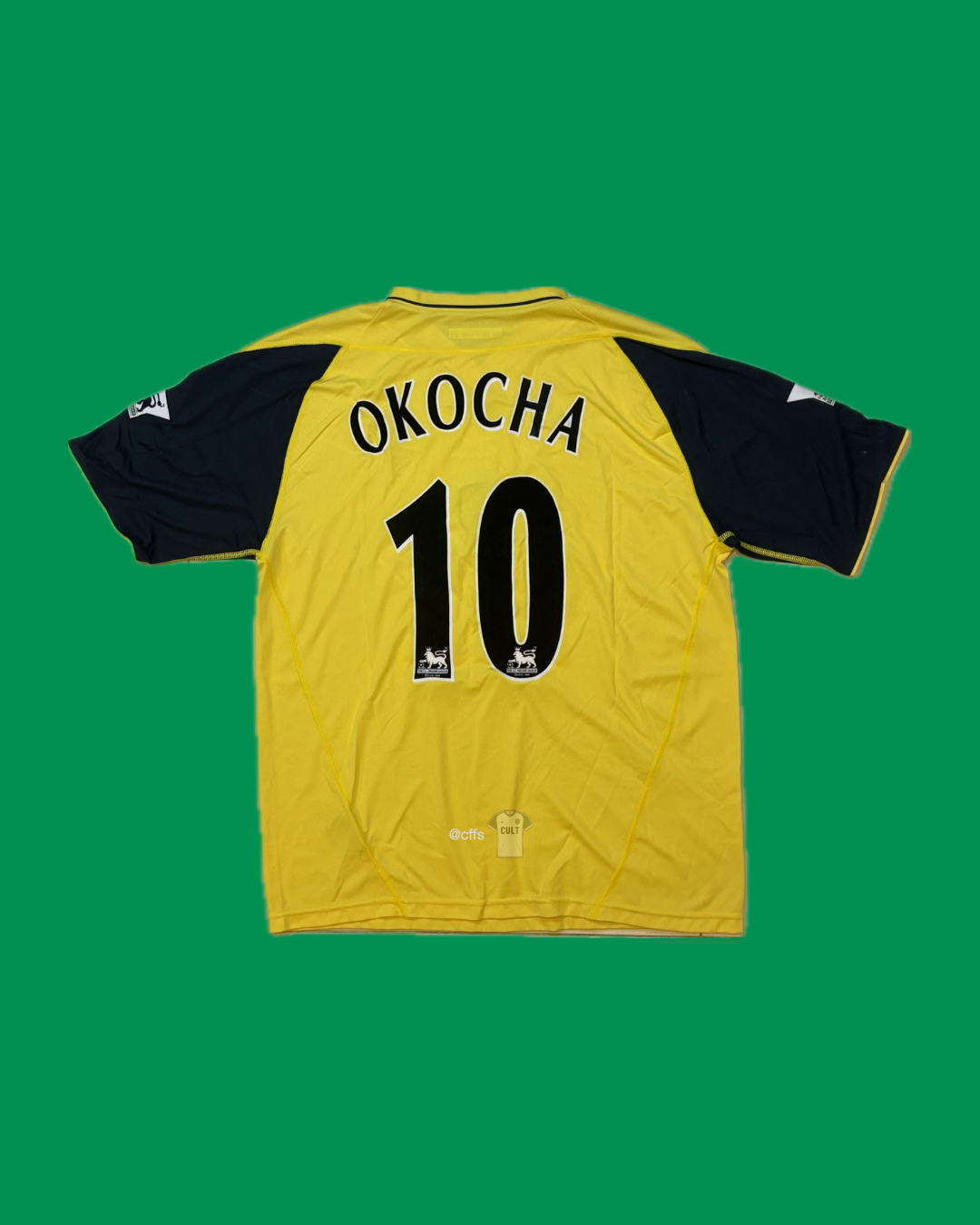 Bolton Wanderers 2002-04 Reebok with Jay-Jay Okocha 10 Nameset Football Jersey