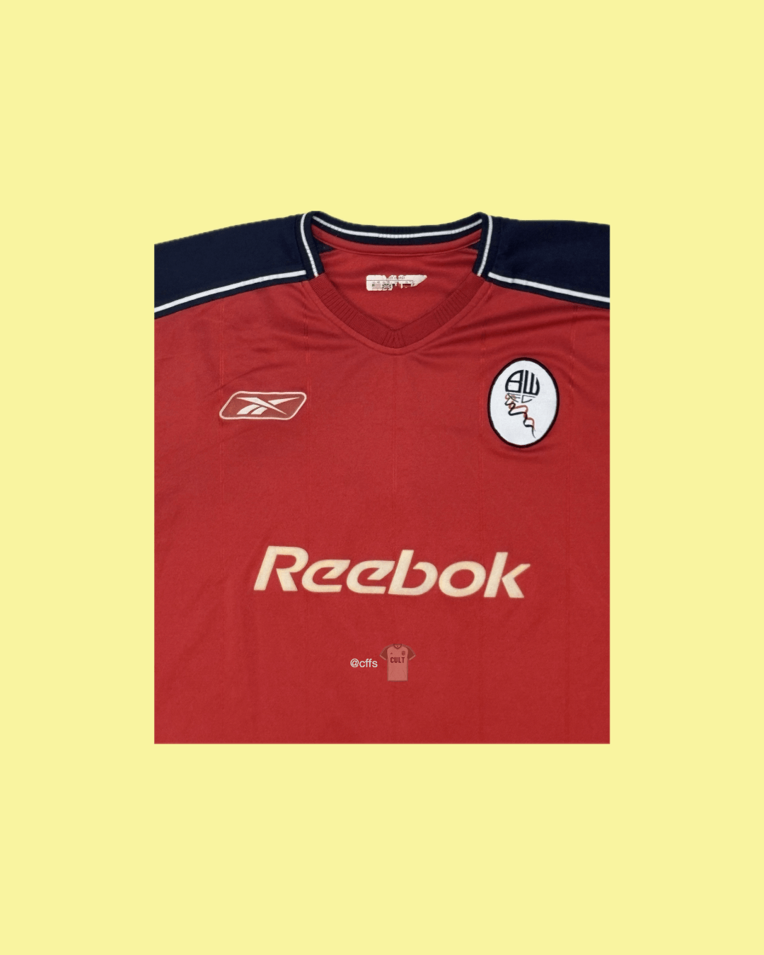 Bolton Wanderers 2002-04 Reebok with Youri Djorkaeff 6 Nameset Football Jersey