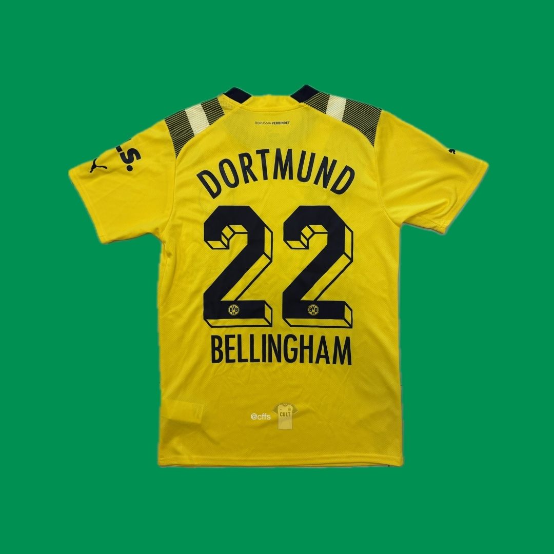 Borussia Dortmund 2022/23 Puma with Jude Bellingham 22 Nameset