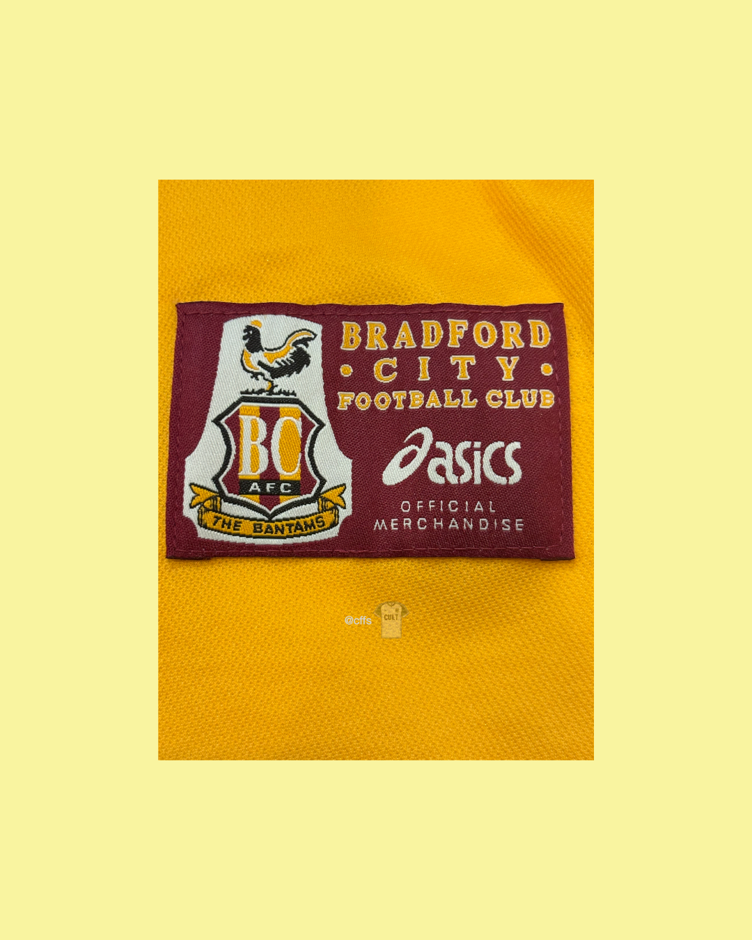 Bradford City 1999/2001 Asics with Benito Carbone 10 Nameset Football Jersey