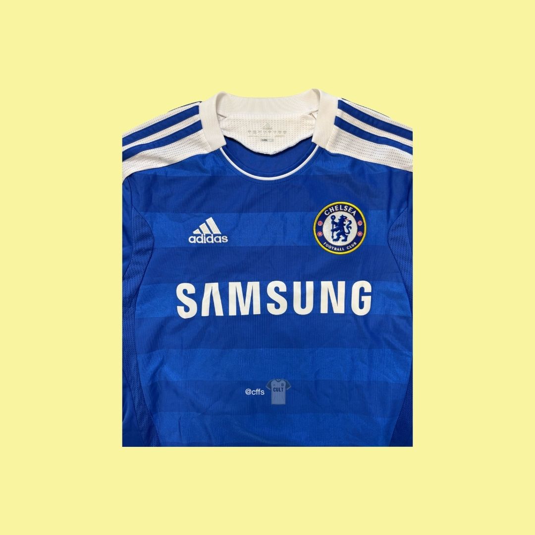 Chelsea 2011/12 Adidas with Didier Drogba 11 Nameset Vintage Football Jersey
