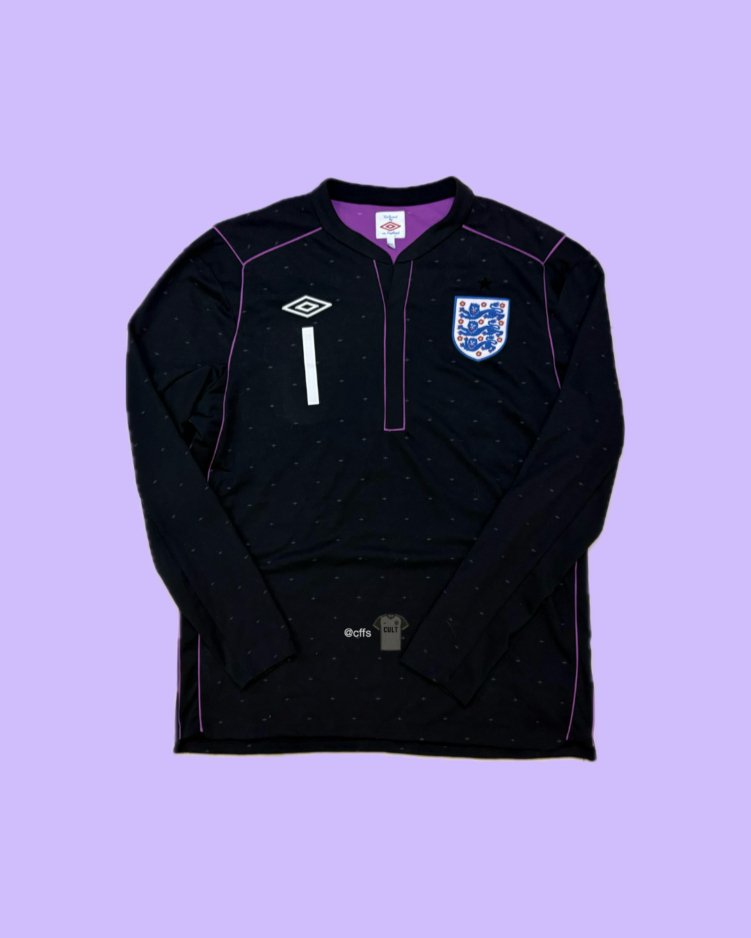 England 2010/11 GK Jersey – Umbro – Joe Hart #1 – Cult Fave