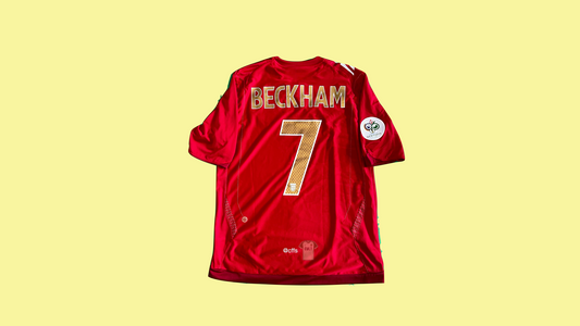 England Umbro 2006 World Cup Away Jersey with David Beckham 7 - Cult Fave Football Shirts