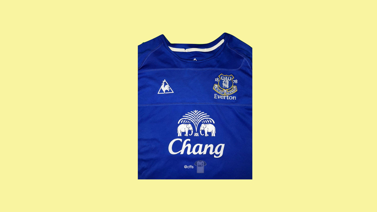 Everton 2010/11 Le Coq Sportif with Tim Cahill 17 Nameset Vintage Football Jersey