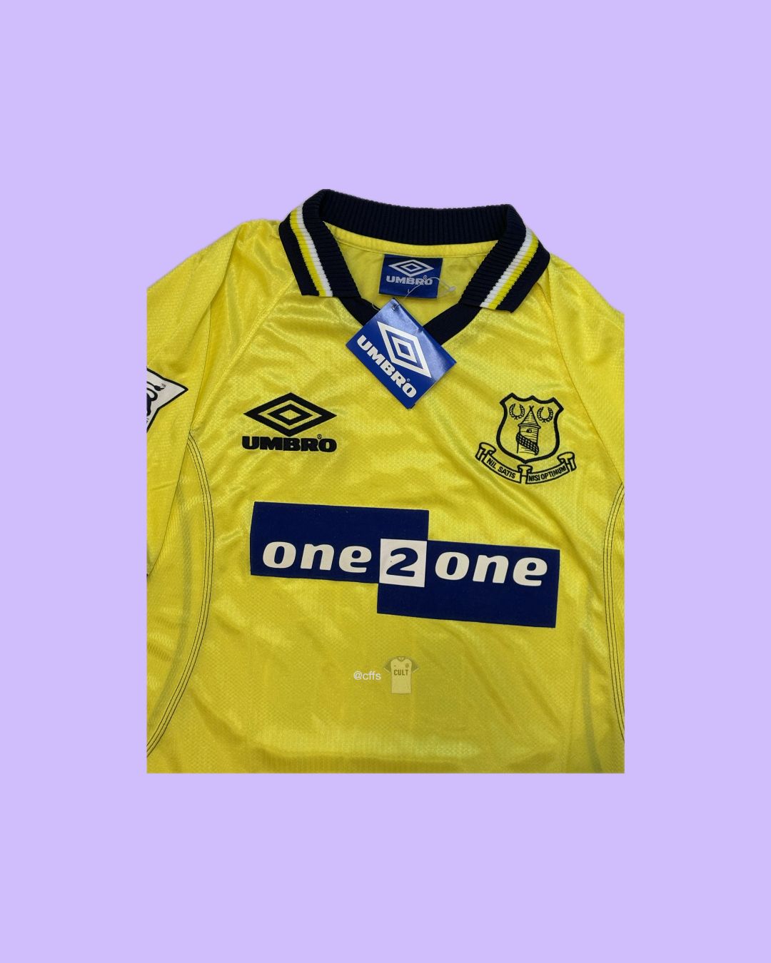 Everton FC 1998/99 Umbro with Marco Materazzi Nameset Football Jersey