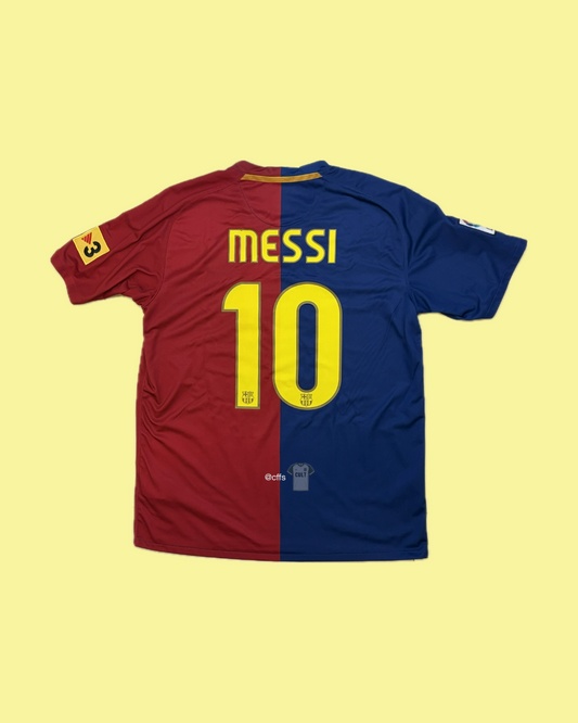 FC Barcelona 2008/09 Nike with Lionel Messi 10 Nameset Football Jersey - Cult Fave Football Shirts