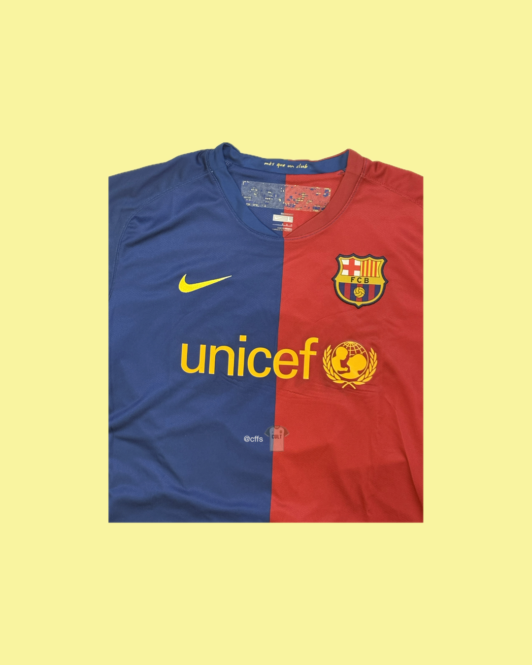 FC Barcelona 2008/09 Nike with Lionel Messi 10 Nameset Football Jersey