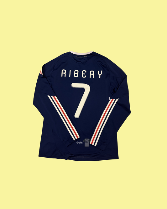 France NT 2010/11 Adidas with Franck Ribéry 7 Nameset Football Jersey - Cult Fave Football Shirts