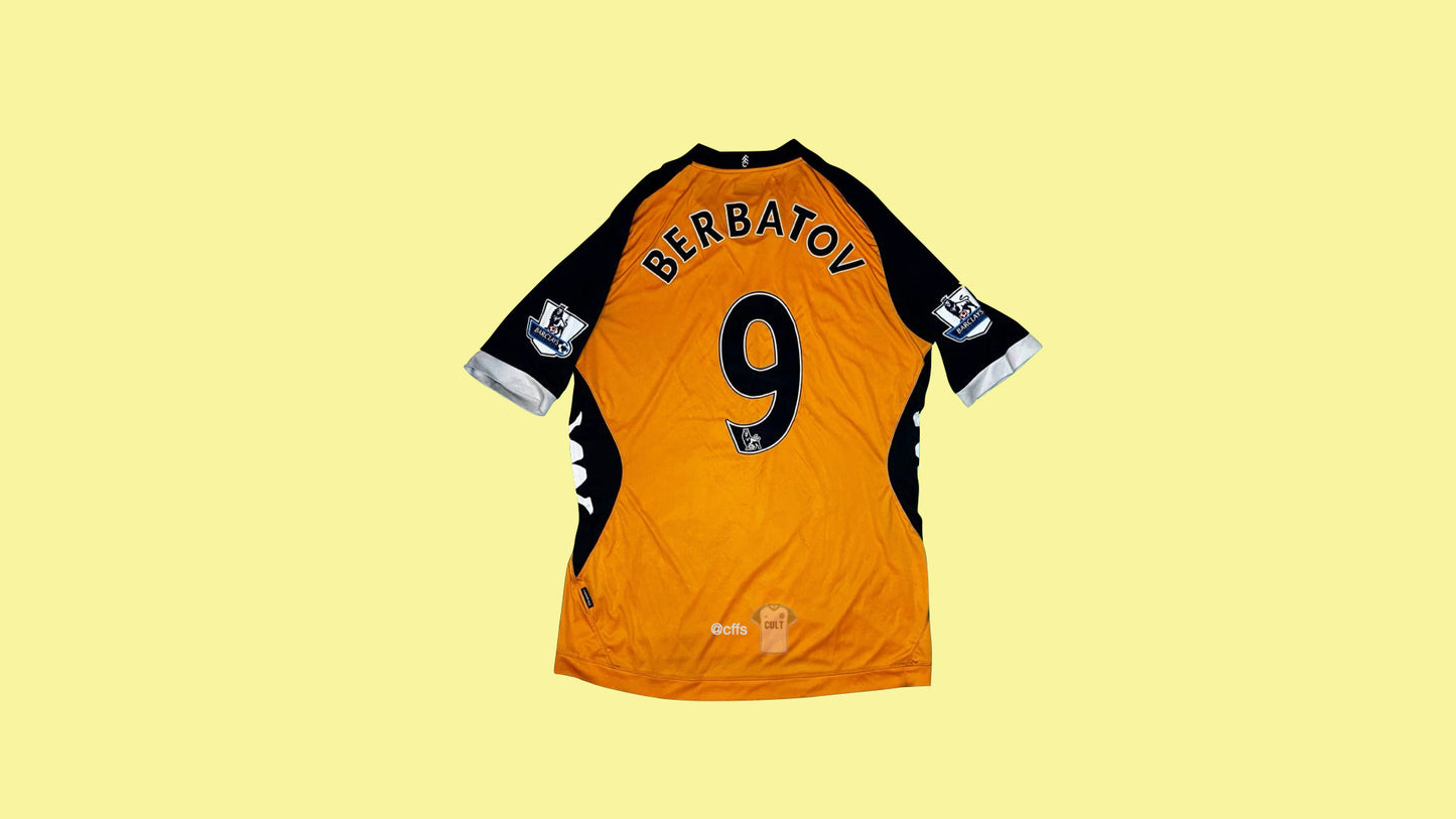Fulham FC 2012/13 Kappa with Dimitar Berbatov 9 Nameset Vintage Football Jersey