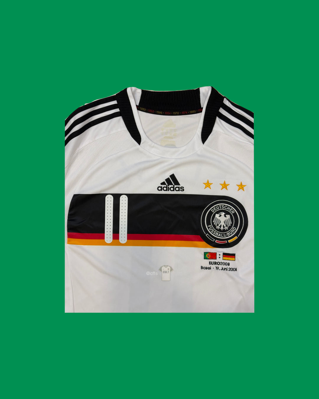 Germany NT 2008/10 Adidas with Miroslav Klose 11 Nameset