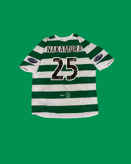 Glasgow Celtic FC 2005/06 Nike with Shunsuke Nakamura 25 Nameset Football Jersey