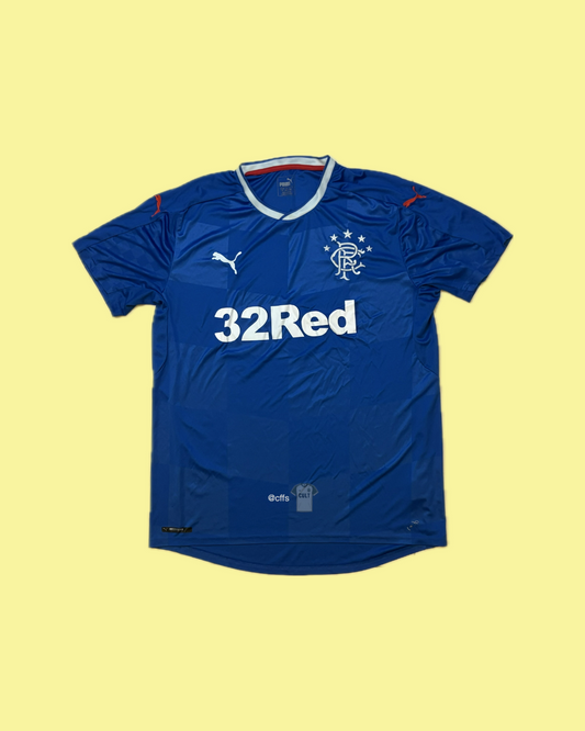Glasgow Rangers 2016-18 Puma Football Jersey - Cult Fave Football Shirts