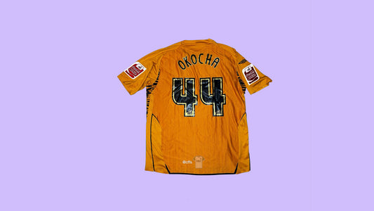 Hull City FC 2007/08 Umbro with Jay-Jay Okocha 44 Nameset Vintage Football Jersey - Cult Fave Football Shirts