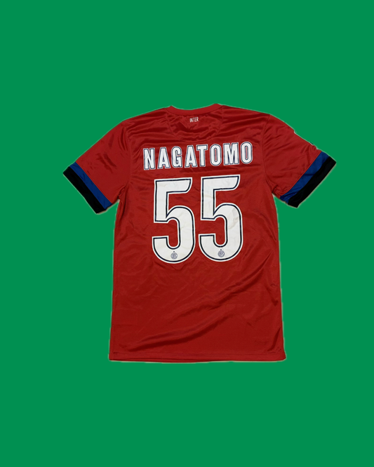 Inter Milan 2012/13 Nike with Yuto Nagatomo 55 Nameset Football Jersey - Cult Fave Football Shirts