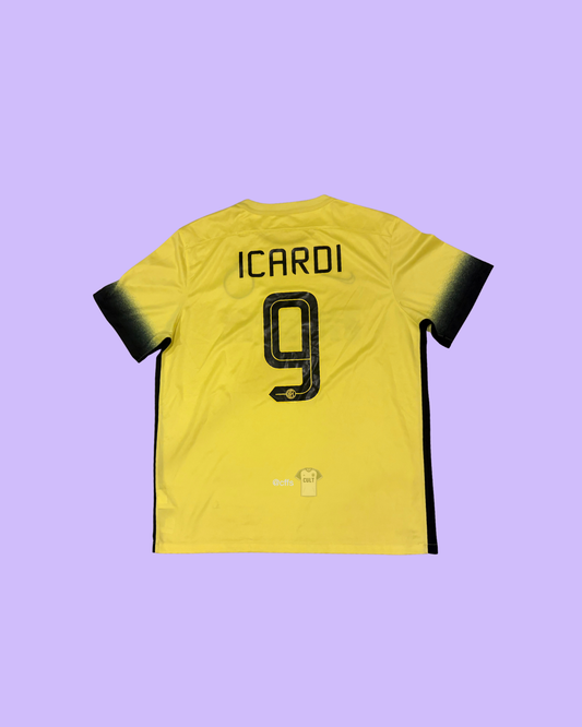 Inter Milan 2015/16 Nike with Mauro Icardi 9 Nameset Football Jersey