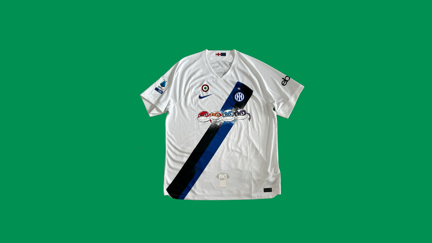 Inter Milan 2023/24 Nike (Ninja Turtle) with Lautaro Martínez 10 Nameset Vintage Football Jersey