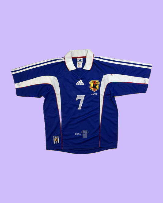 Japan NT 1999 Adidas with Hidetoshi Nakata 7 Nameset Football Jersey - Cult Fave Football Shirts