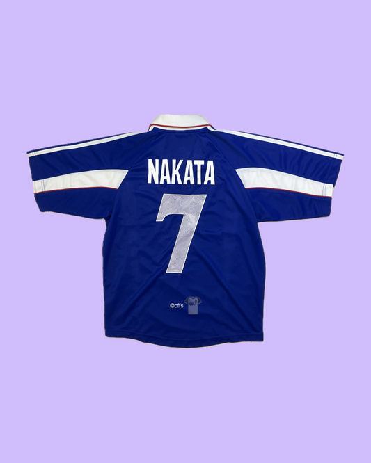 Japan NT 1999 Adidas with Hidetoshi Nakata 7 Nameset Football Jersey - Cult Fave Football Shirts