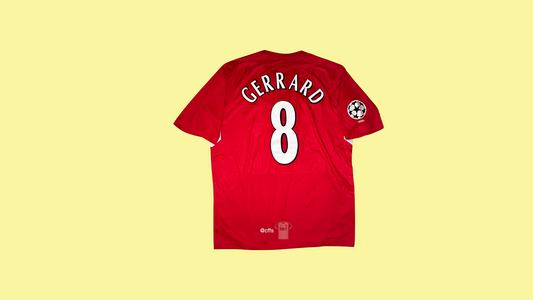 Liverpool FC 2004 - 2006 Reebok with Steven Gerrard 8 Nameset Vintage Football Jersey - Cult Fave Football Shirts