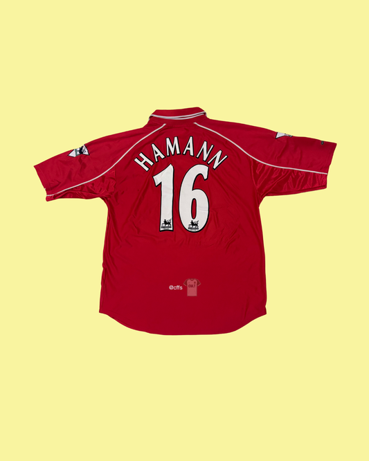 Liverpool FC 2000/02 Reebok Home with Dietmar Hamann 16 Football Jersey