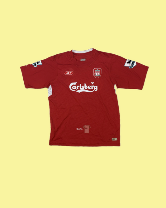 Liverpool FC 2004/06 Reebok with Sami Hyypia 4 Nameset Football Jersey