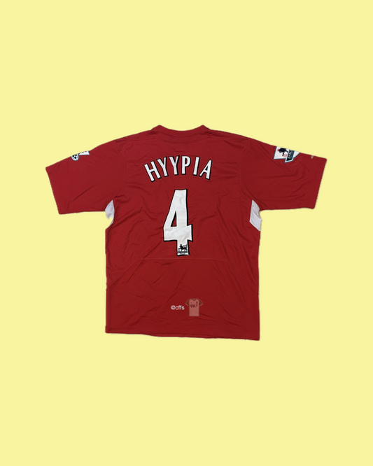 Liverpool FC 2004/06 Reebok with Sami Hyypia 4 Nameset Football Jersey