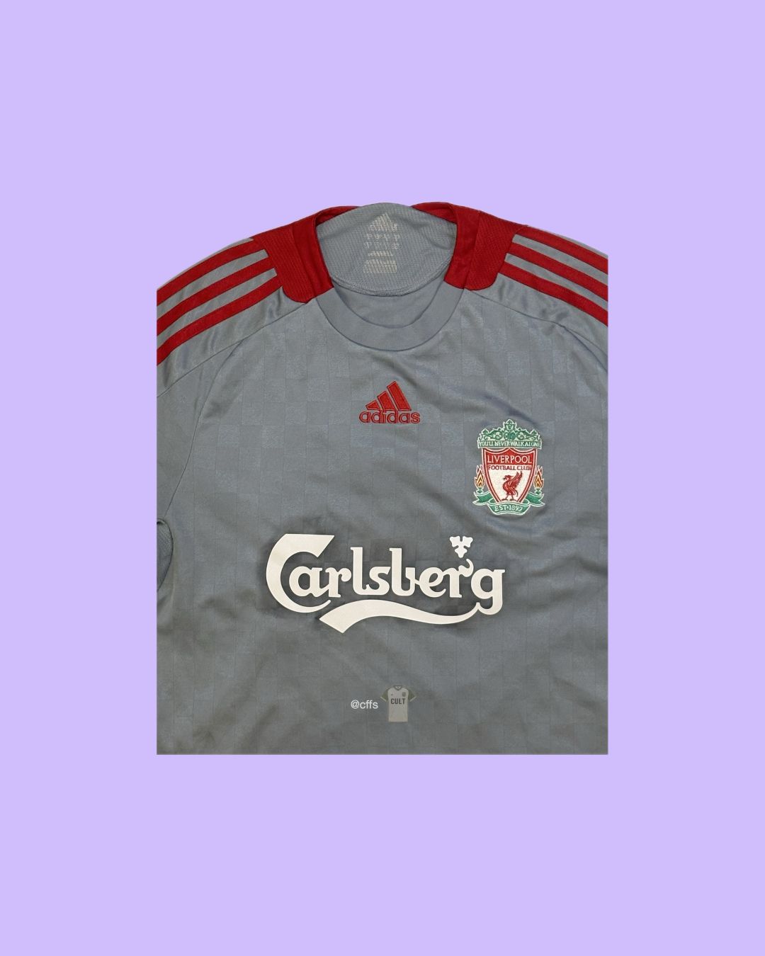 Liverpool FC 2008/09 Adidas with Dirk Kuyt 18 Nameset