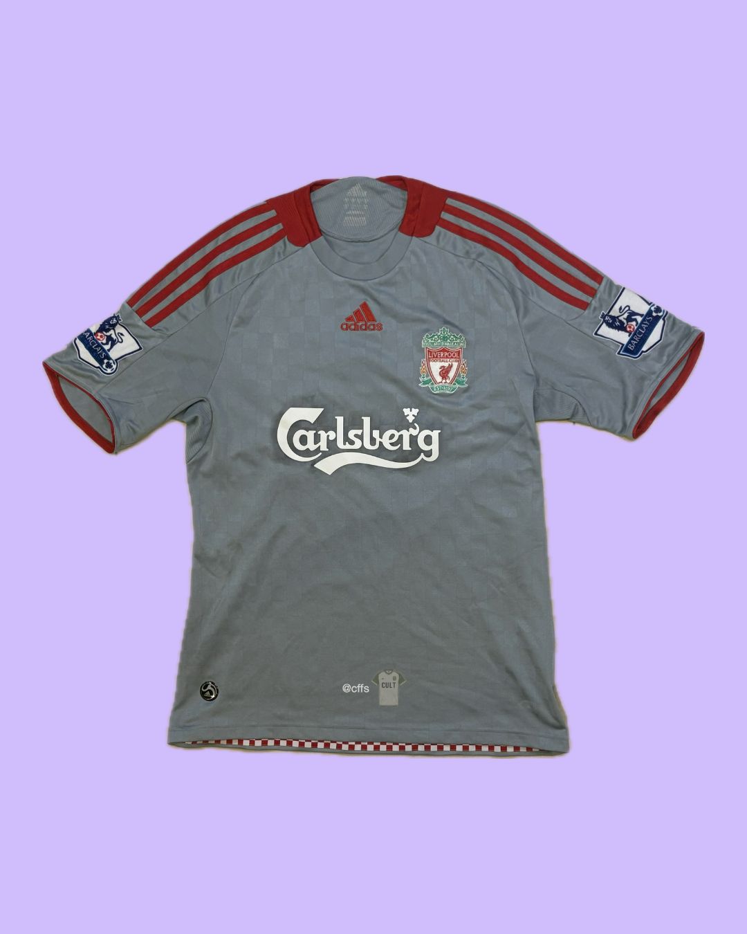 Liverpool FC 2008/09 Adidas with Dirk Kuyt 18 Nameset