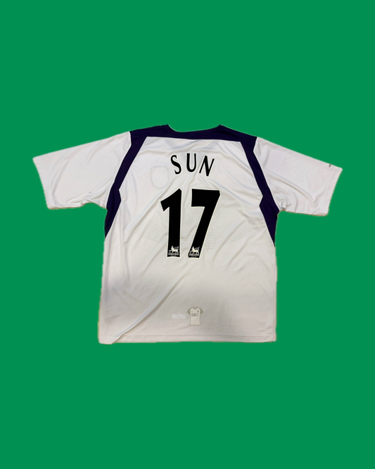 Manchester City 2004/05 Reebok with Sun Jihai 17 Nameset Football Jersey - Cult Fave Football Shirts