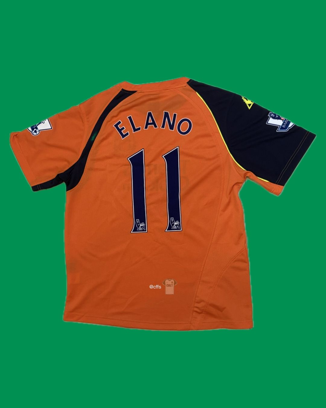 Manchester City 2008/09 Le Coq Sportif with Elano 11 Nameset