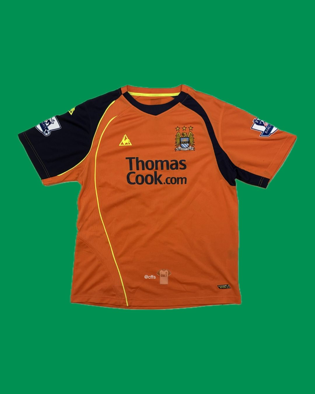 Manchester City 2008/09 Le Coq Sportif with Elano 11 Nameset