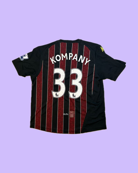 Manchester City 2008/09 Le Coq Sportif with Vincent Kompany 33 Nameset Football Jersey - Cult Fave Football Shirts