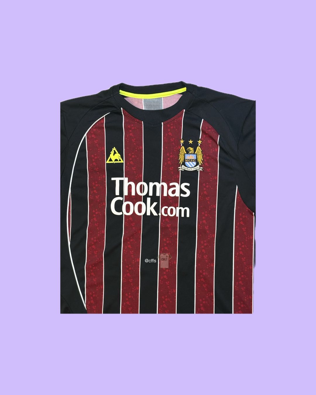 Manchester City 2008/09 Le Coq Sportif with Vincent Kompany 33 Nameset Football Jersey