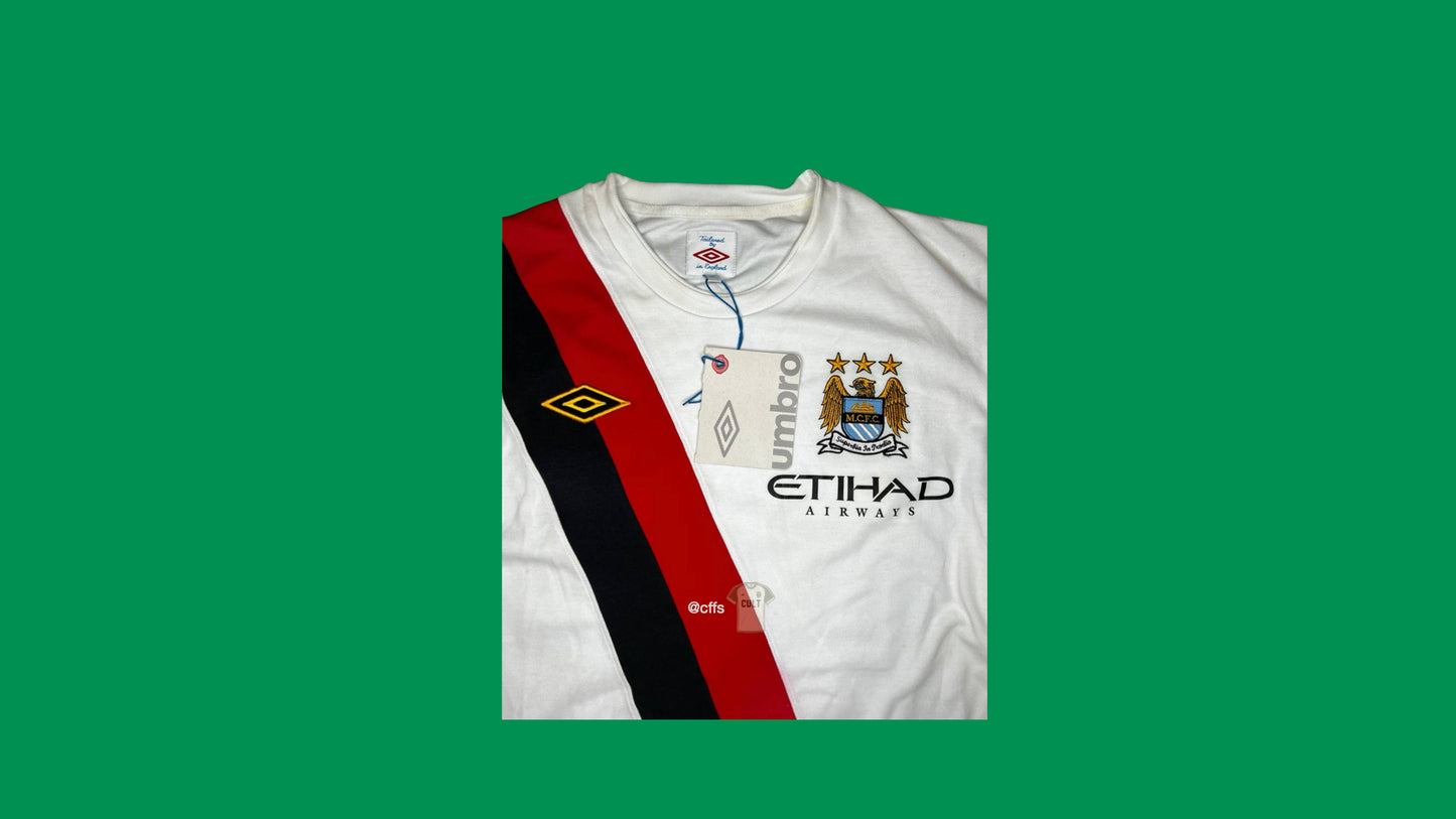 Manchester City 2010/11 Umbro with David Silva 21 Nameset Vintage Football Jersey