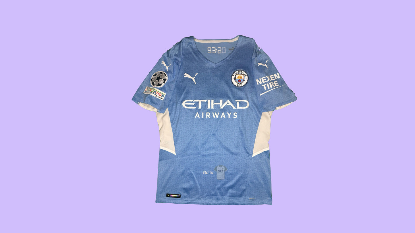 Manchester City 2021/22 Puma with Phil Foden 47 Nameset Football Jersey